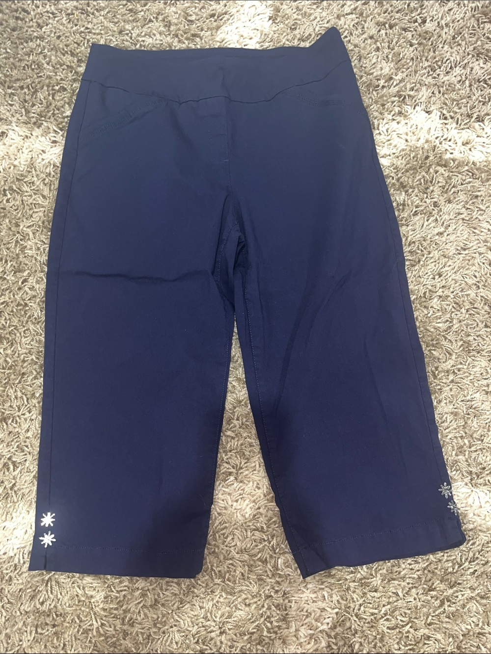Alia Navy capris
